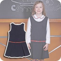 abito scamiciato per bambine come divisa scolastica